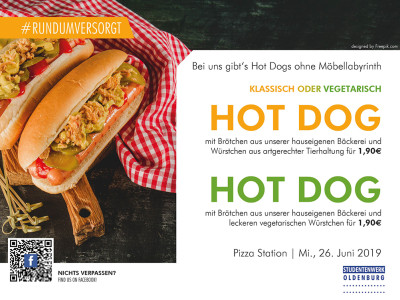 Hot Dogs in der Mensa Uhlhornsweg